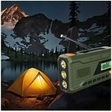 Manta radio FM, AM, 3W, solarno+ručica+baterija+USB-C napajanje DYNAMO RDI401G | shoptok.hr