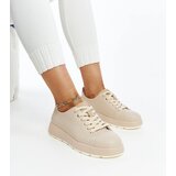 Gemre Beige leather sneakers Samaha | Shoptok.si