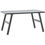  Vrtni stolić za kavu crni 90 x 45 x 35 cm čelik obložen prahom | shoptok.hr