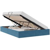  Otomanski krevet s pohranom Tamno plava 140 x 200 cm Baršun | shoptok.hr