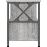 TV ormarić siva boja hrasta 90 x 33 x 45 cm od drva i željeza | shoptok.hr