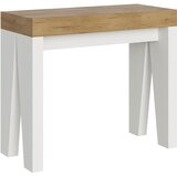 Ityhome 90 x 77 konzolna miza bela/rjava, (20847987) | Shoptok.si