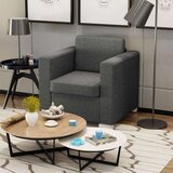  Fotelj temno sivo blago | Shoptok.si