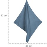 Roba Plava pletena deka za bebe od organskog pamuka 80x80 cm Seashells – | shoptok.hr