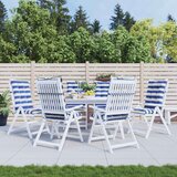  Jastučić za van 6 pcs Plava i bijela 120 x 50 x 7 cm Tkanina - 6 | shoptok.hr