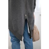 Kesi Insulated sweatshirt with a zipper at the back graphite | Shoptok.si