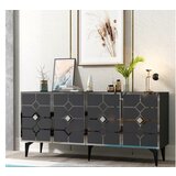 Hanah home komoda cagla anthracite silver | ePonuda.com