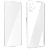 AVIZAR Samsung Xcover 6 Pro 360° Protection Pack: mehka torbica, tanko, prozorno, poševno kaljeno steklo, (20713929)