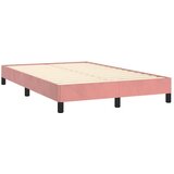  box spring s madracem LED ružičasti 120x190cm baršunasti | shoptok.hr