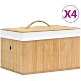  Kutije za pohranu od bambusa 4 kom | shoptok.hr