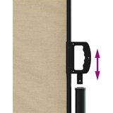  Bočna tenda na uvlačenje bež 180x1000 cm | shoptok.hr