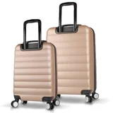 set kofera 6483, 2 dijela, zlatna boja