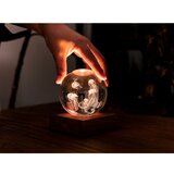 Gingko LED stolna lampa u prirodnoj boji sa staklenim sjenilom (visina 8 cm) Amber – | shoptok.hr