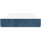 vidaXL Madrac s oprugama tamnoplavi 100x200x20 cm baršunasti | shoptok.hr