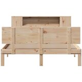 vidaXL Krevet s regalom za knjige bez madraca 120x200 cm od borovine | shoptok.hr