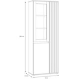 Modern Living Vitrina Eliston, Kašmir, Barva Hrasta | Shoptok.si