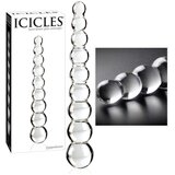 Icicles No. 2 - kroglasti stekleni dildo (prosojen) | Shoptok.si