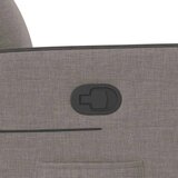 vidaXL Naslonjač na podizanje od tkanine smeđesivi | shoptok.hr