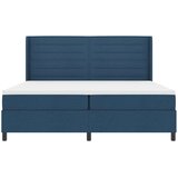  LED Box Spring Krevet s madracem Plava 200 x 200 cm tkanina | shoptok.hr