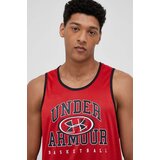 Under Armour Kratka majica za vadbo Baseline rdeča barva | Shoptok.si