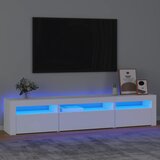 TV ormarić s LED svjetlima bijeli 195x35x40 cm | shoptok.hr