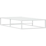 vidaXL Posteljni okvir brez vzmetnice bel 100x200 cm kovinska | Shoptok.si