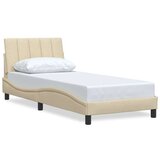  Okvir kreveta bez madraca Krem 80x200 cm Tkanina | shoptok.hr