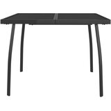  5-dijelni vrtni blagovaonski set antracit metalni mrežasti | shoptok.hr