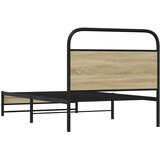  Okvir kreveta bez madraca boja hrasta sonome 107x203 cm drveni | shoptok.hr
