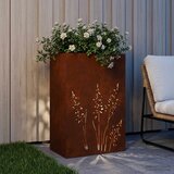  Vrtna saksija Rđa 50 x 30 x 75 cm Otporni čelik - Otporni čelik 50 x 30 x 75 cm 1 | shoptok.hr