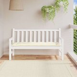  Jastuk za vrtnu klupu krem 150 x 50 x 7 cm od tkanine Oxford | shoptok.hr