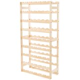 Compactor Držač za boce vina od masivnog bora u prirodnoj boji broj boca 54 kom 60x121x27 cm Luana – Cijene