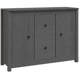  Komoda siva 100 x 35 x 74 cm od masivne borovine | shoptok.hr