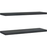 Maison Chic 2 kosi Stenske Police - Viseče police 75x23,5x3 cm črna nerjaveče jeklo, (21758817) | Shoptok.si