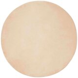  Faux Rabbit Fur Rug Olite Bež Ø 100 cm Poliester | shoptok.hr