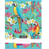 NEBULO klamerica obična bilježnica s papigama cvjetnog uzorka 80-32 A/4 | shoptok.hr
