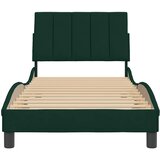  Okvir za krevet bez madraca Hanko tamnozeleni 90x200 cm baršunasti | shoptok.hr