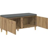 Klupa za hodnik s jastukom Umjetnički hrast 60 x 38 x 46 cm | shoptok.hr
