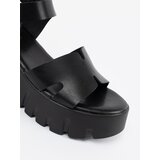 SEASTAR Black high platform sandals | Shoptok.si
