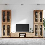  Set TV komoda s ladicama Umjetnički hrast Konstruirano drvo | shoptok.hr