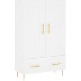  Visoka komoda bijela 69,5 x 31 x 115 cm od konstruiranog drva | shoptok.hr