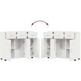  Kreveta s policom Visoki sjaj bijela 88 5 x 30 5 x 73 cm | shoptok.hr