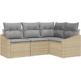  Set sofe 4 kom. Bež poliratan 178,5 x 123,5 x 85 cm | shoptok.hr