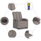  Masažni naslonjač na podizanje od tkanine smeđesivi | shoptok.hr