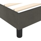  Okvir za krevet s oprugom tamnosivi 120 x 200 cm baršunasti | Shoptok.si