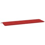 Blazina za vrtno klop rdeča 180x50x3 cm oxford tkanina, (20657297) | Shoptok.si