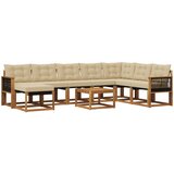 Set vanjskih sofa 9 kom. Prirodna i bež | shoptok.hr