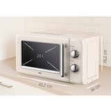 Silva MW-R 25.3 Retro Mikrovalna pecnica 20 litara, bež | shoptok.hr