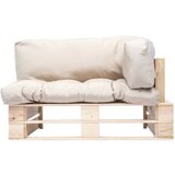 Maison Chic Vrtni kavč - Zunanji kavč iz palet s peščenimi blazinami borovina, (22043873) | Shoptok.si