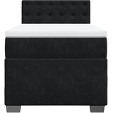 Box spring krevet s madracem crni 90x190 cm baršunasti | shoptok.hr